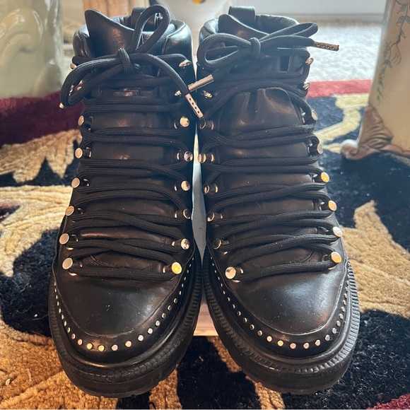 rag & bone Women’s Compass II Hiking Boots in Black with Black Laces 6.5 -7.5 - Picture 1 of 14